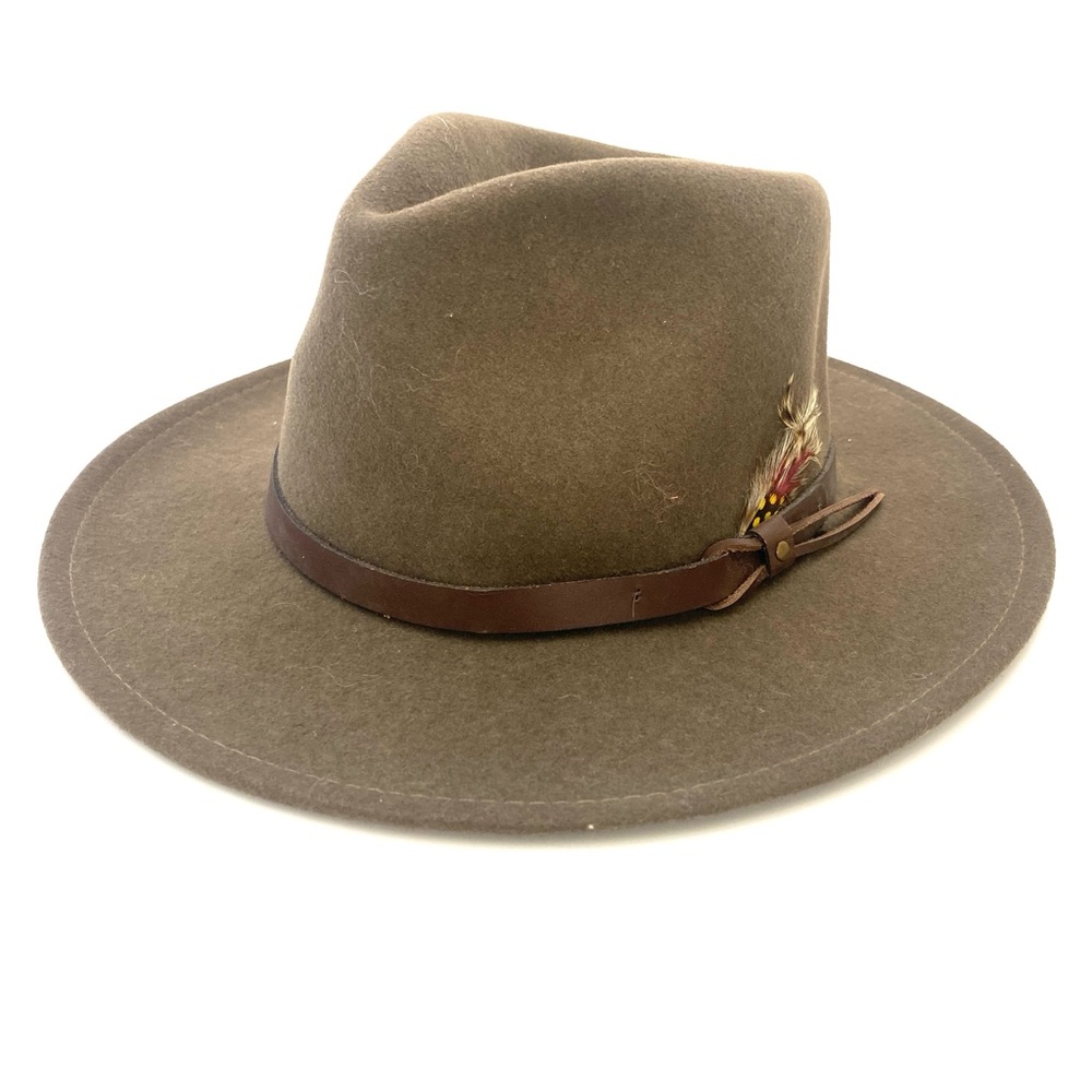 Dorfman Pacific Unisex Olive Green All Season Fedora Style Hat